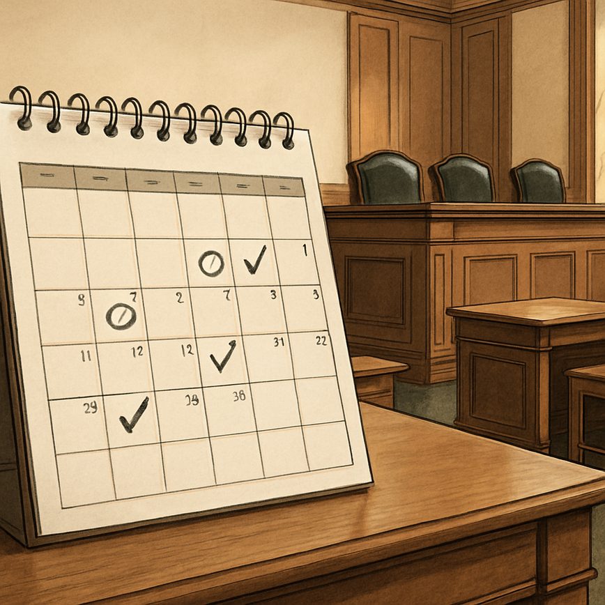 How court hearings are scheduled