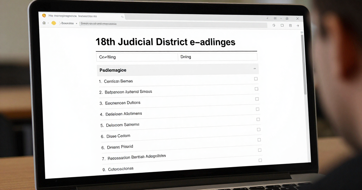 18th Judicial District Court Digital Case Tools & E-Filing Guide — Benefits of E-Filing for Legal Professionals